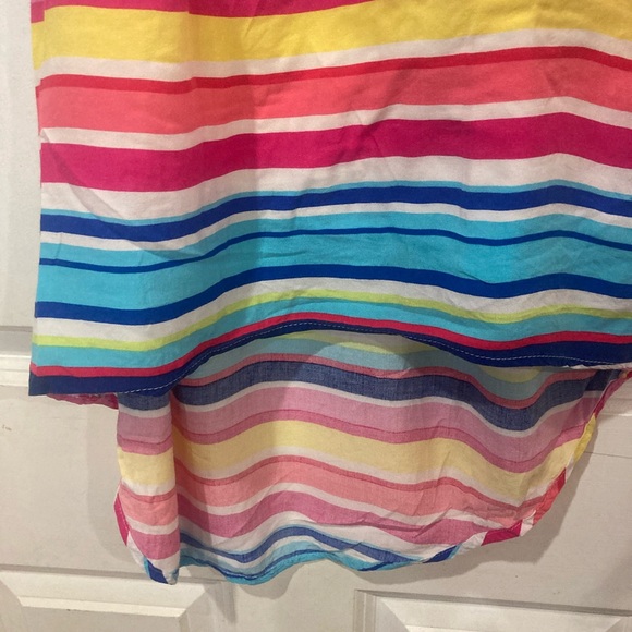 Children’s place girl rainbow strip dress size 5. - Picture 5 of 6